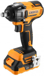 Гайковерт аккумуляторный DEKO DKIS-Li, 20В, 2*3.0Ач, 370 Нм, в кейсе 083-1083