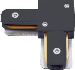 АКСЕССУАРЫ ДЛЯ СВЕТИЛЬНИКОВ VOLPE (UL-00006051) UBX-Q122 G21 BLACK 1 POLYBAG Соединитель для шинопроводов типа G, L-образный. Однофазный. Черный. ТМ Volpe.