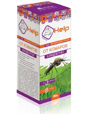 Средство от насекомых HELP 80227 концентрат от комаров на весь сезон, более 50 соток, инсектицидный, 100 мл