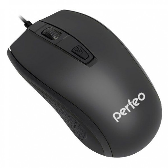 Мышь проводная оптическая PERFEO (PF-4932) PROFIL - PF-383-OP-B . черная