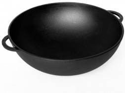 Сковорода ГАРДАРИКА 1030 чугунная с 2-мя ручками (Wok) д.30см
