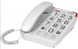 Телефон проводной MAXVI CB-01 White