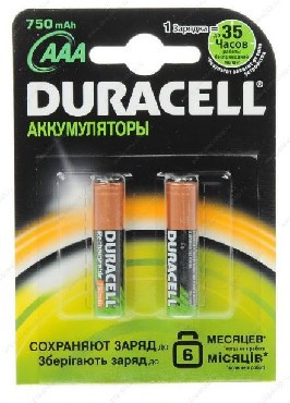 Аккумулятор DURACELL HR03-2BL 750MAH (2)