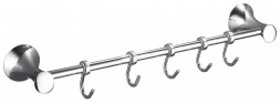 Кронштейн настенный 5 крючков MAGNUS 85206 Вешалка с 5-ю крючками прямая
