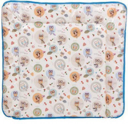 Матрас для пеленания POLINI Матрас для пеленания kids Совы на комод, 77х72см (1 уп.)