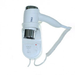 Фен для волос BRIMIX 6830 Фен для волос в ванную комнату с торцевым креплением хромированный 1200W