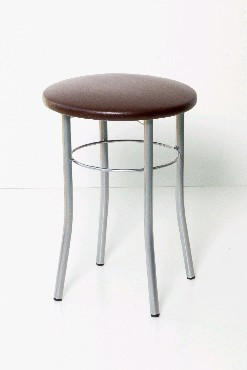 Табурет БИТЕЛ ЭКСТРА Серебро/Шоколад С-221