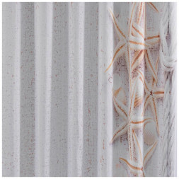 Штора для ванной САНАКС 01-94 Штора с рисунком, морская звезда, в ванную комнату, без колец - полиэстэр, 180 х 180 см