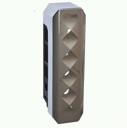 Дозатор для жидкого мыла GFMARK 621 Дозатор жидкого мыла пластиковый хромированный с узором РОМБ-310 мл