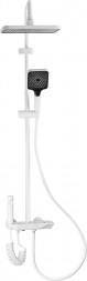 Душевые системы BRIMIX 30511 Смеситель + стойка душевая ''тропический душ'' с двумя душевыми лейками и гигиеническим душем, широкий корпус из АБС пластика с клавишным