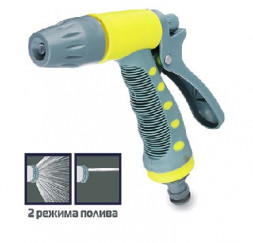 Пистолет для полива INBLOOM Пистолет для полива с регулятором напора воды, пластиковый 160-126