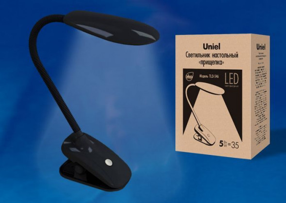 ЭЛЕКТРИКА UNIEL (UL-00002233) TLD-546 BLACK/LED/350LM/4500K