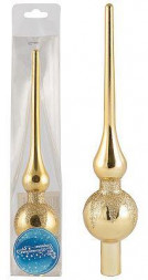 Новогодние Украшения ВОЛШЕБНАЯ СТРАНА Верхушка Пика 20 см цвет золотой 007504