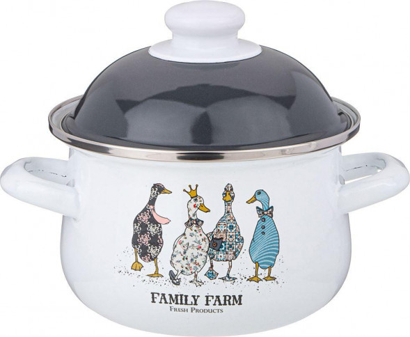 Кастрюля AGNESS 934-620 FAMILY FARM 1.5л