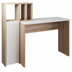 Модульная мебель МЕБЕЛЬ-КОМПЛЕКС ЛАЙТ Стол рабочий комбинированный Дуб сонома/Белый