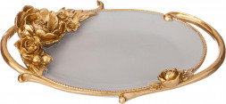 LEFARD ПОДНОС ДЕКОРАТИВНЫЙ КОЛЛЕКЦИЯ &quot;РОКОКО&quot;, 23,9*17,2*3,7CM 504-402