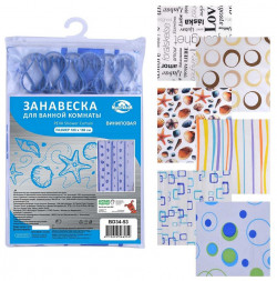 Занавеска д/ванной MULTIDOM Занавес д/ван. винил 180x180 см BD34-53