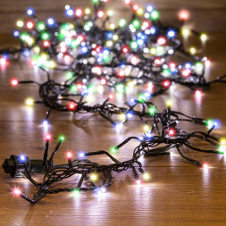 Гирлянда NEON-NIGHT (303-629) ГИРЛЯНДА &quot;КЛАСТЕР LED&quot; 3 М, ТЕМНО-ЗЕЛЕНЫЙ ПВХ IP20, 288 ДИОДОВ, МУЛЬТИ