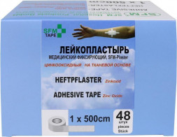 Лейкопластырь SFM Лейкопластырь Тканевая основа 1,0 х 500 см - SFM Plaster, Германия