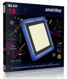 Светильник SMARTBUY (SBLSq-DLB-18-3K-B) 18w/3000K+B