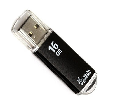 USB флеш SMARTBUY (SB16GBVC-K) 16GB V-CUT BLACK