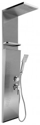 Душевая панель GFMARK 5509 Душевая панель тропический душ с двумя лейками, МАТОВАЯ нержавейка, корпус из нержавейки марка 304