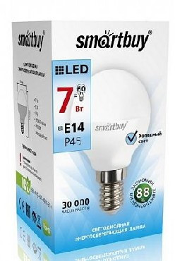 Светодиодная лампа SMARTBUY (SBL-P45-07-40K-E14) 7W/4000/E14