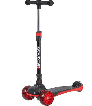 Самокат NOVATRACK 120BB.RAINBOW.BRD20 Кикборд красный 141026