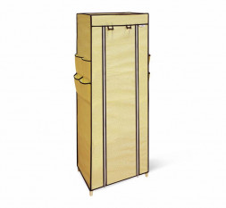 Стеллаж с чехлом SHEFFILTON SHT-SS15-P пластик/плотная ткань черный/бежевый (251233)