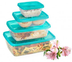 Набор контейнеров VIOLET Набор контейнеров FRESCO 4 шт. 250 мл (Бриз) 470025135