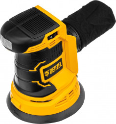 Эксцентриковая шлифовальная машина DENZEL Машина шлифовальная эксцентриковая аккумуляторная COS-125-0, 18В Li-Ion 28471