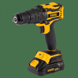 Аккумуляторная дрель DENZEL Дрельшуруповерт аккумуляторная ударная бесщет CIDB1802, LiIon, 18 В Denzel 26145