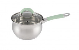 Ковш MALLONY Ковш MENTOLO, 1,9 л, из нержавеющей стали с крышкой, ручки с силиконом (103575)