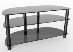 Стойка для TV MD 402 slim/черн/дымч