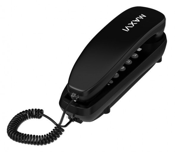 Телефон проводной MAXVI CS-01 Black