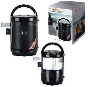 Радиоприемник VIKEND TOURIST FM 88-108МГц, бат. 4*АА , 220V, акб 900mA/h, USB/SD/AUX, 2 светодиодных фонаря
