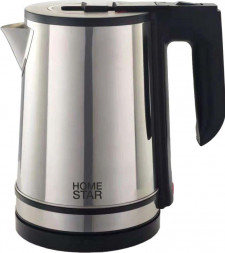 Чайник электрический HOMESTAR HS-1039 (1,8 л) стальной, черный (105218)