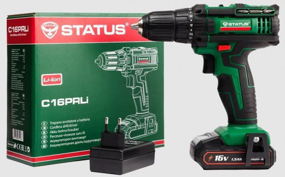 Дрель шуруповёрт STATUS C16PRLI
