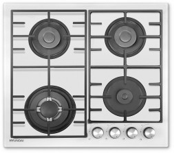 Варочная панель газовая HYUNDAI HHG 6438 WG белый