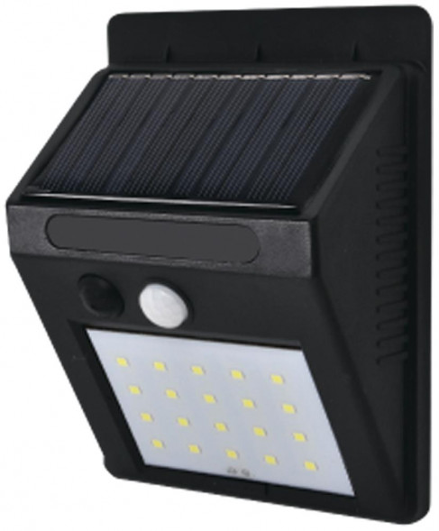 Светильники уличные DUWI 25013 5 Светильник светодиодный Solar LED, на солнечных батареях, 5Вт, 6500К, 400Лм, IP65, с датчиком движения, цвет черный, duwi