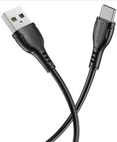 Кабель BOROFONE (6941991115431) BX113 USB 3A для Type-C , 1,0 m , черный