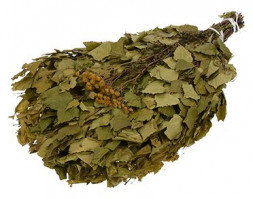 Банные принадлежности БАННЫЕ ШТУЧКИ 32106 Веник березовый с пижмой в уп. "Банные штучки" /25