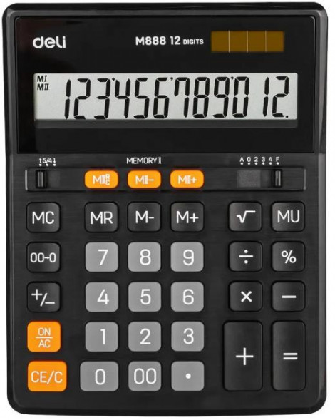 DELI EM888 черный 12-разр. EM888 BK