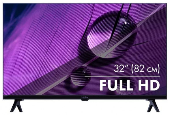 Телевизор HAIER 32 SMART TV S1, FULL HD, черный, СМАРТ ТВ, ANDROID