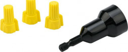 Клемма REXANT (08-0750-10) Соединительный изолирующий зажим с лепестками СИЗ-11 9,8 мм (1-8,5 мм ), желтый (10 шт./уп.)