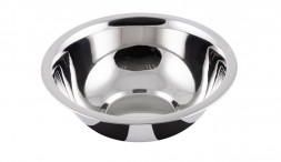 Миска MALLONY Миска Bowl-Roll-15, объем 600 мл из нержавеющей стали, зеркальная полировка, диа 15,7 см 9103825)