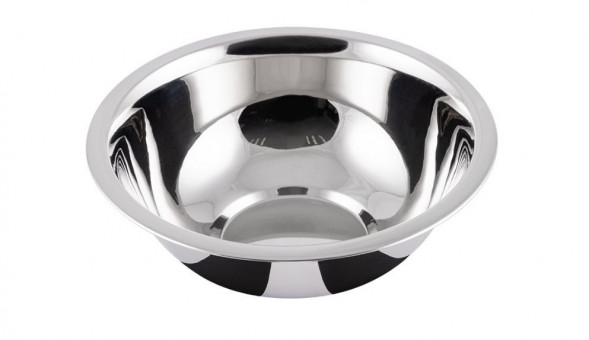 Миска MALLONY Миска Bowl-Roll-15, объем 600 мл из нержавеющей стали, зеркальная полировка, диа 15,7 см 9103825)