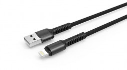 Кабель LDNIO (LD_B4458) LS63/ USB кабель Lightning/ 1m/ 2.4A/ медь: 86 жил/ серый
