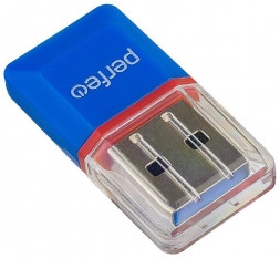 Картридер PERFEO (PF_5054) Card Reader Micro SD, (PF-VI-R008 Blue) синий