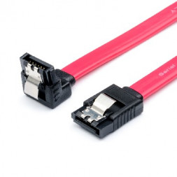 кабель ATCOM (AT0108) SATA Serial ATA угловой с защелкой - 0,5 м